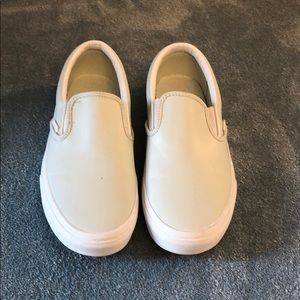 Classic Slip-On Vans in Leather